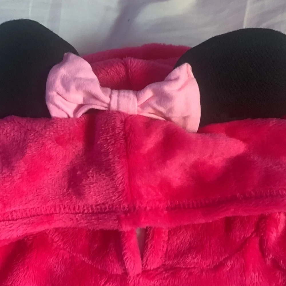 NWT Disney's Minnie Mouse Toddler Girl Plush Tunic Hoodie-Jumping Beans - Picture 5 of 12